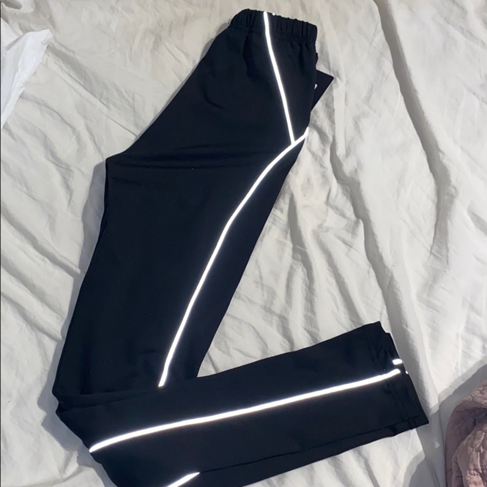 Pretty little thing black reflective leggings